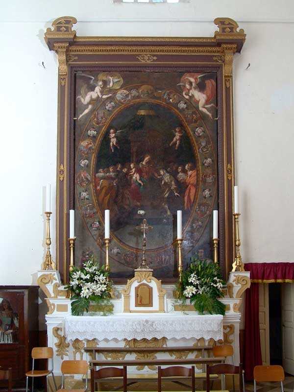 Chiesa-S.Giuseppe-Alliste---Altare-Madodda-del-rosario-pala-