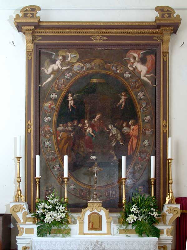 Chiesa-S.Giuseppe-Alliste---Pala-Madonna-del-rosario-di-G.A.